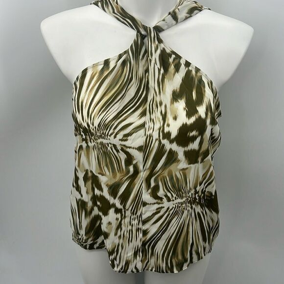 Worthington sleeveless halter tie dye print top large - Picture 1 of 4